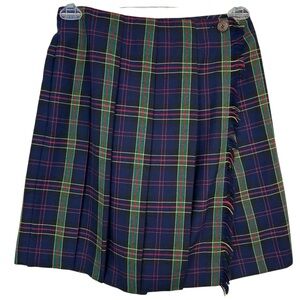 VTG Susan Bristol plaid Kilted Skort Size 8 🔥